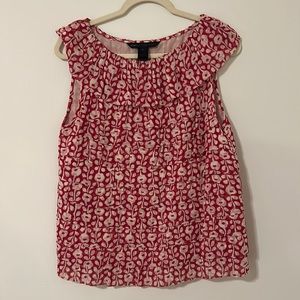 MARC BY MARC JACOBS floral layered silk blouse size L.